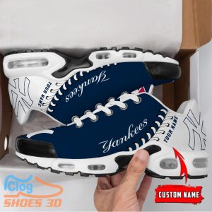 New York Yankees MLB Custom Name TN Sport Shoes Exclusive Design For Fan Club 1 New York Yankees MLB Custom Name TN Sport Shoes Exclusive Design For Fan Club Product Photo 2