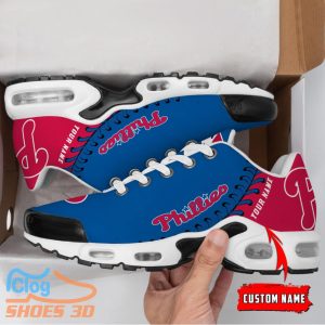 Philadelphia Phillies MLB Custom Name TN Sport Shoes Exclusive Design For Fan Club Product Photo 2