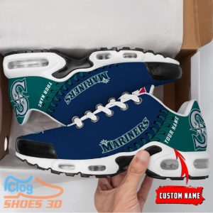 Seattle Mariners MLB Custom Name TN Sport Shoes Exclusive Design For Fan Club Product Photo 2
