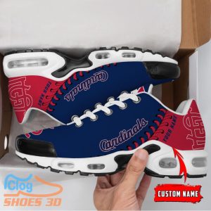 St. Louis Cardinals MLB Custom Name TN Sport Shoes Exclusive Design For Fan Club 1 St. Louis Cardinals MLB Custom Name TN Sport Shoes Exclusive Design For Fan Club Product Photo 2