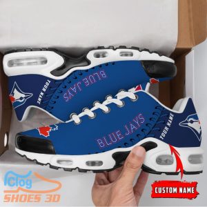 Toronto Blue Jays MLB Custom Name TN Sport Shoes Exclusive Design For Fan Club 2 Toronto Blue Jays MLB Custom Name TN Sport Shoes Exclusive Design For Fan Club Product Photo 3