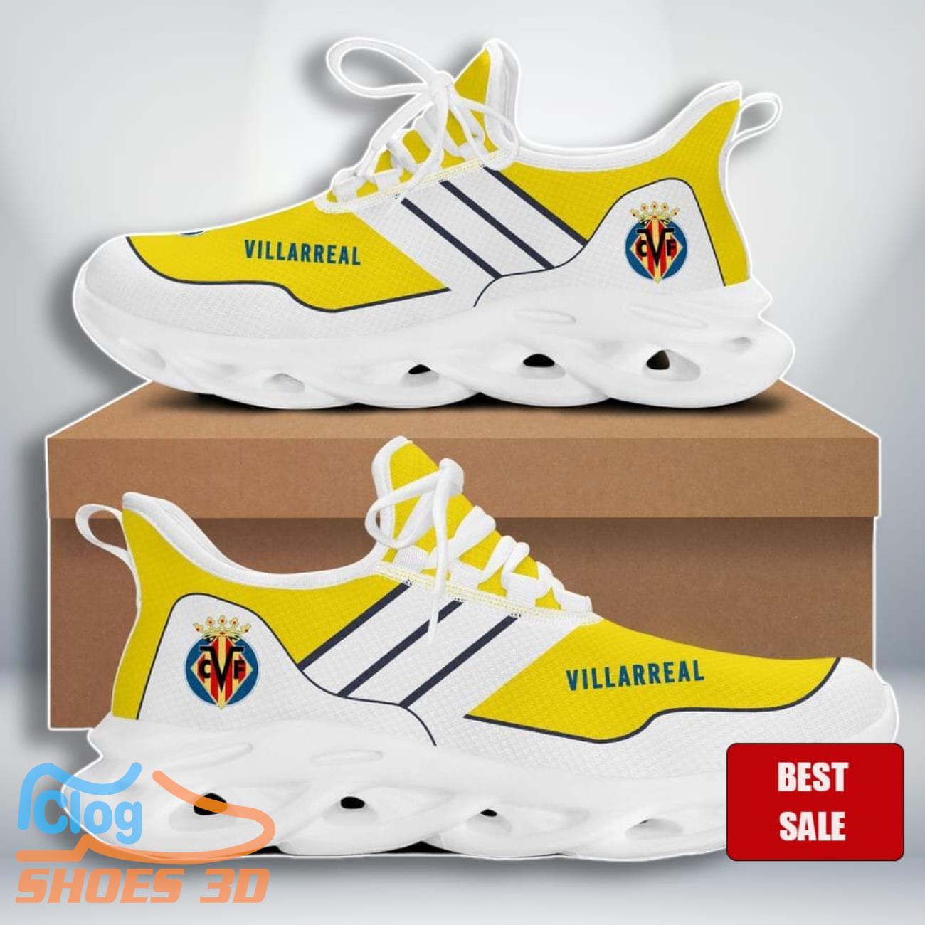 Villarreal CF Max Soul Shoes Premium Edition Exclusive Gift For Men Women Villarreal CF Max Soul Shoes Premium Edition Exclusive Gift For Men Women