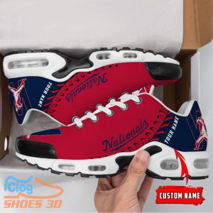 Washington Nationals MLB Custom Name TN Sport Shoes Exclusive Design For Fan Club Product Photo 2