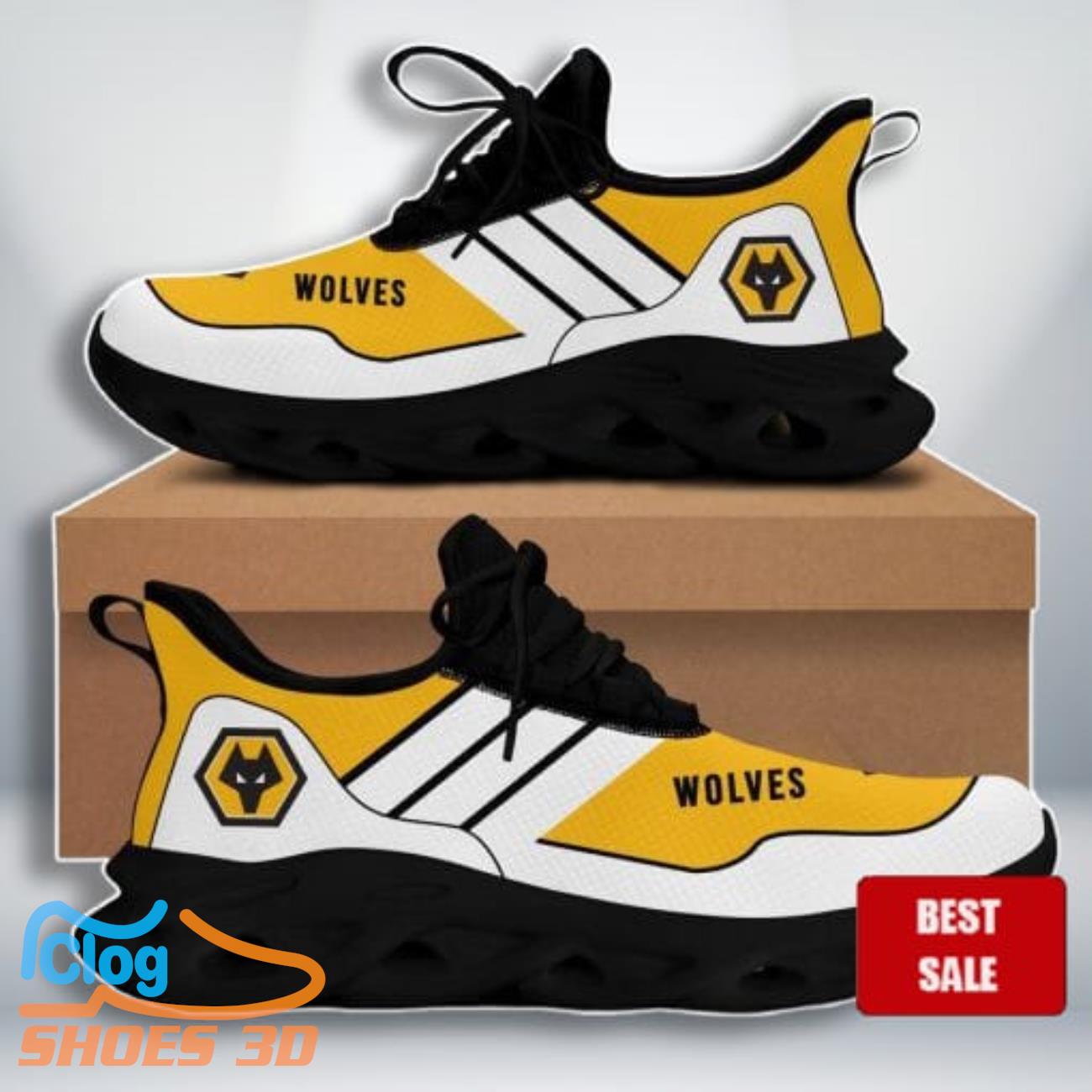 Wolverhampton Wanderers FC Max Soul Shoes Premium Edition Exclusive Gift For Men Women Wolverhampton Wanderers FC Max Soul Shoes Premium Edition Exclusive Gift For Men Women