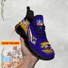 Baltimore Ravens Personalized NFL Neon LightMax Soul Shoes Best Gift