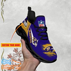 Baltimore Ravens Personalized NFL Max Soul Shoes For Fan Best Gift Product Photo 1