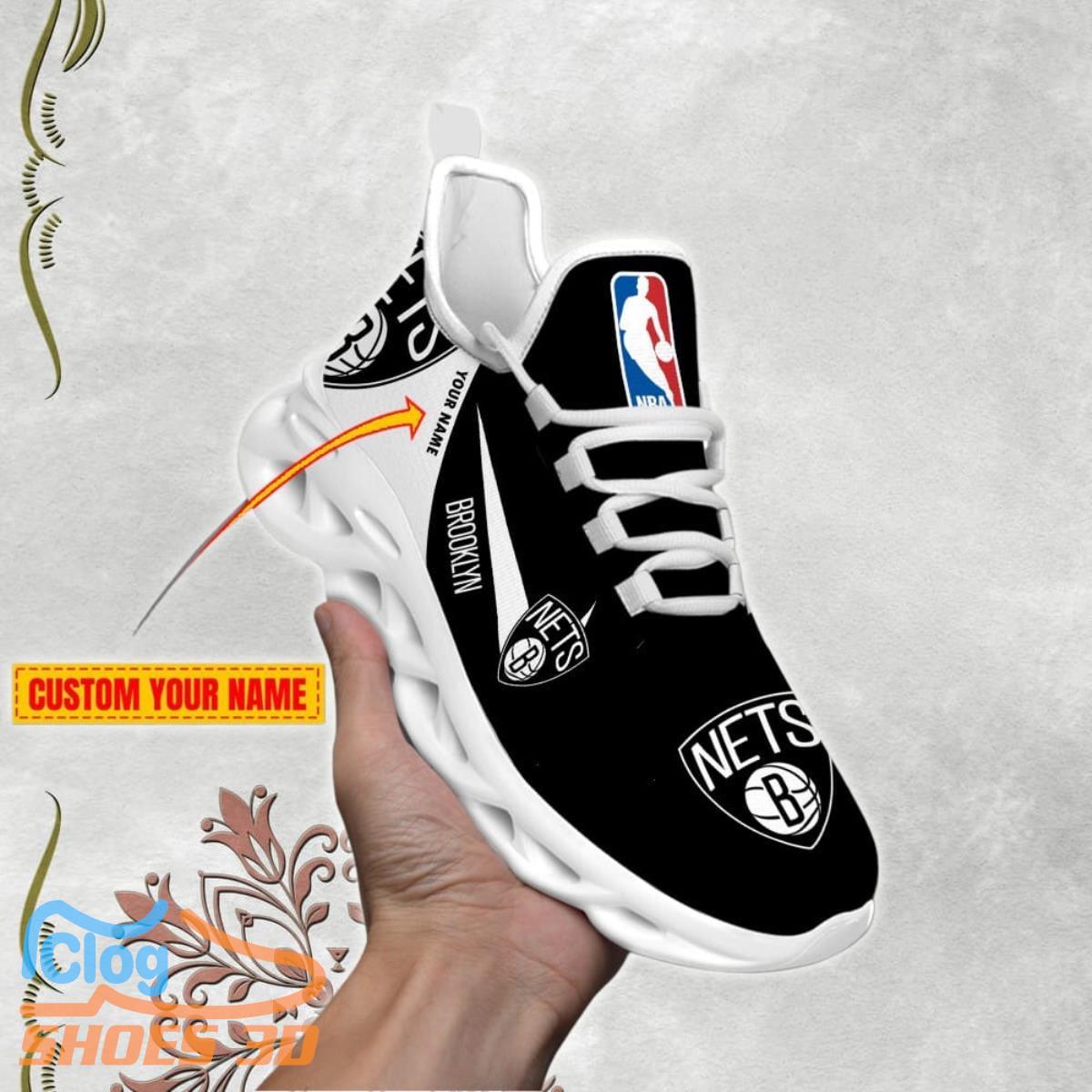 Brooklyn Nets Personalized NBAMax Soul Shoes Best Gift Brooklyn Nets Personalized NBAMax Soul Shoes Best Gift