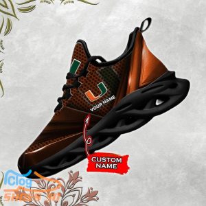 NCAA Miami Hurricanes Max Soul Sneaker Custom Name Product Photo 2