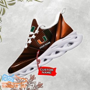 NCAA Miami Hurricanes Max Soul Sneaker Custom Name Product Photo 1