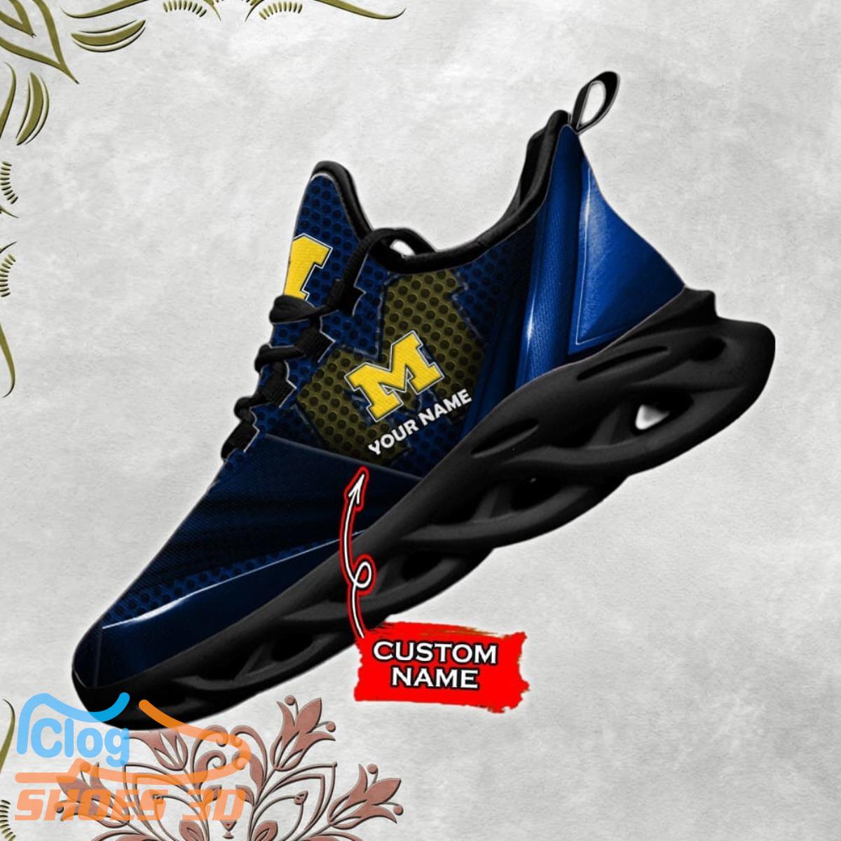 NCAA Michigan Wolverines Max Soul Sneaker Custom Name NCAA Michigan Wolverines Max Soul Sneaker Custom Name