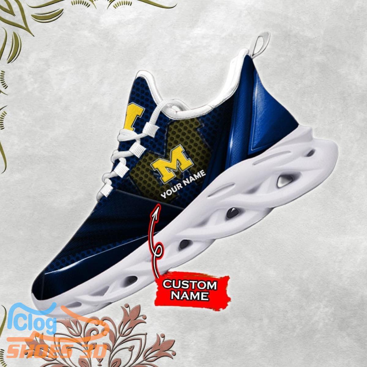 NCAA Michigan Wolverines Max Soul Sneaker Custom Name 3 NCAA Michigan Wolverines Max Soul Sneaker Custom Name Product Photo 1