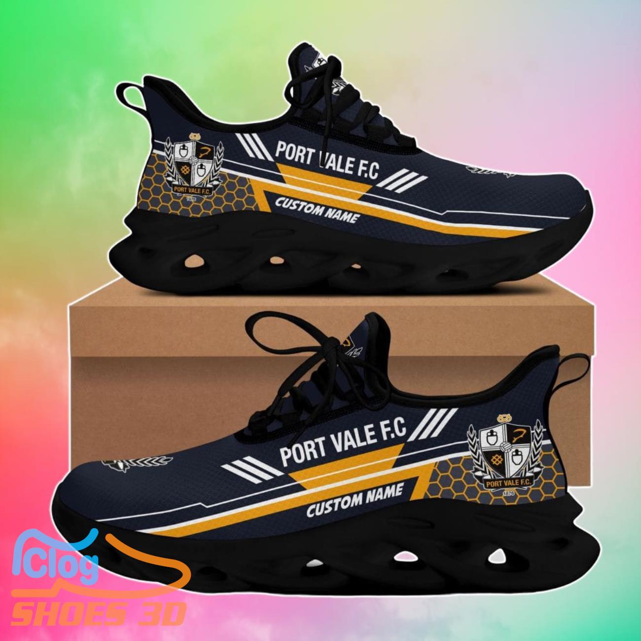Port Vale Custom Name Max Soul Shoes Gift Sneakers For Fans 3 Port Vale Custom Name Max Soul Shoes Gift Sneakers For Fans Product Photo 1