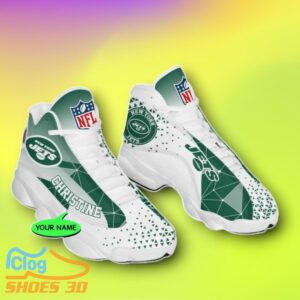 New York Jets Custom Name Air Jordan 13 Shoes Style Gift Product Photo 2