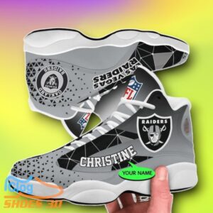 Las Vegas Raiders Custom Name Air Jordan 13 Shoes Style Gift Product Photo 1