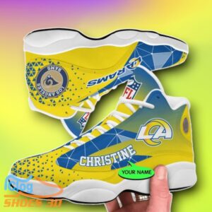 Los Angeles Rams Custom Name Air Jordan 13 Shoes Style Gift Product Photo 1