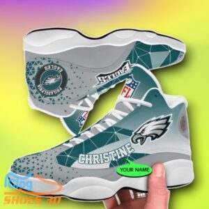 Philadelphia Eagles Custom Name Air Jordan 13 Shoes Style Gift Product Photo 1