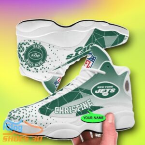 New York Jets Custom Name Air Jordan 13 Shoes Style Gift Product Photo 1