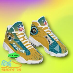Jacksonville Jaguars Custom Name Air Jordan 13 Shoes Style Gift Product Photo 2