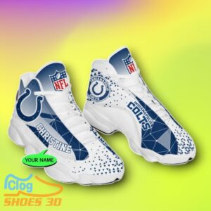 Indianapolis Colts Custom Name Air Jordan 13 Shoes Style Gift Product Photo 2