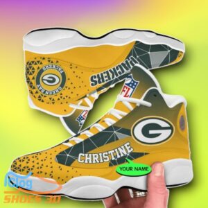 Green Bay Packers Custom Name Air Jordan 13 Shoes Style Gift Product Photo 1